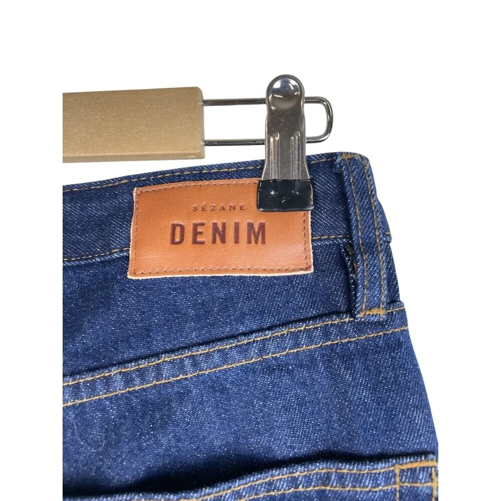 Sézane Womens Brut Sexy Slim-Fit Denim Jeans High-Waisted Size 30 Blue - Picture 9 of 16